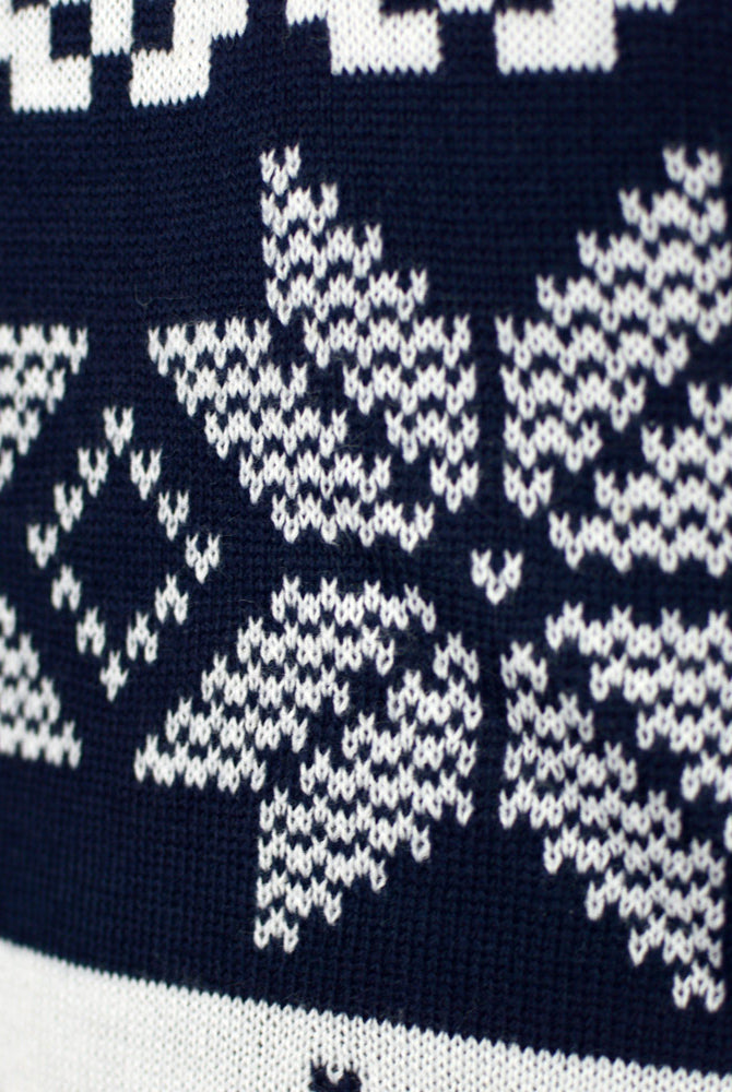 Blau Familien Weihnachtspullover Nordpol