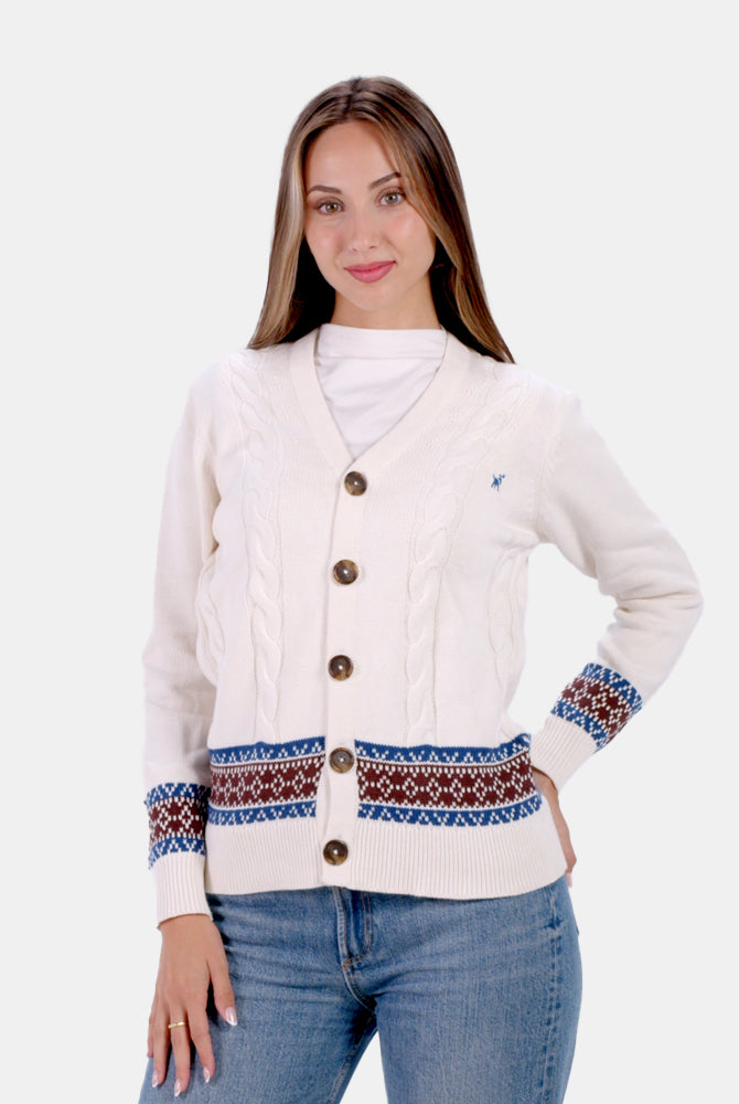 Cardigan für Paare aus Bio-Baumwolle Alpine Damen
