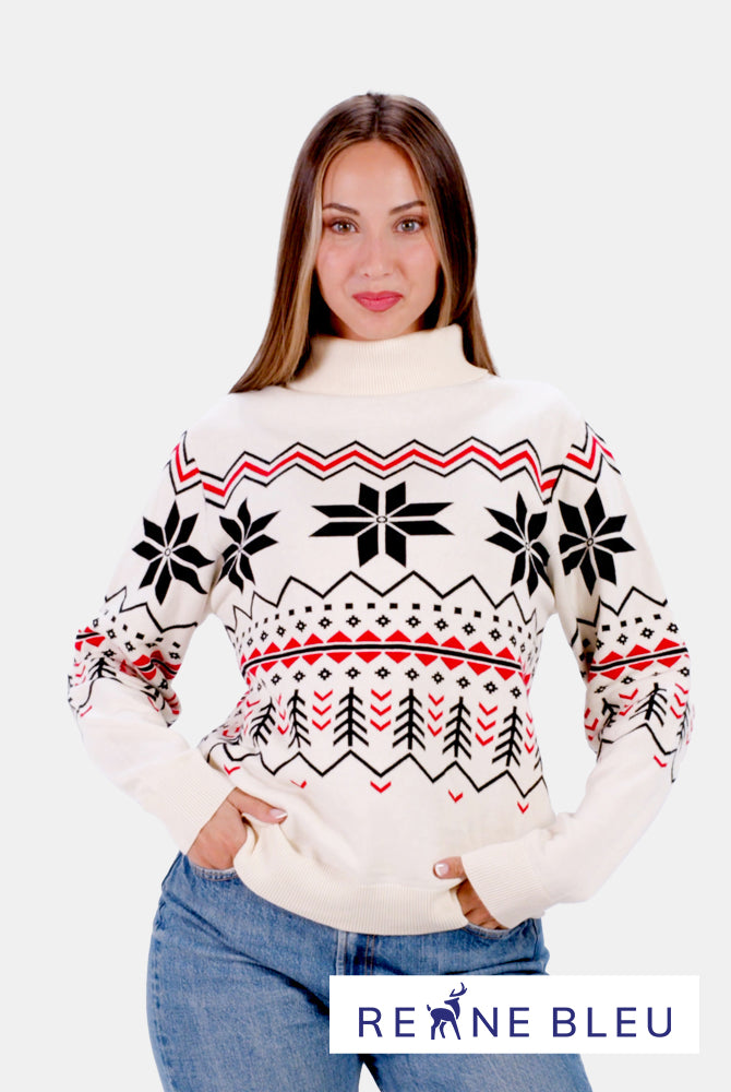 Damen Weihnachtspullover aus Bio-Baumwolle Après-Ski