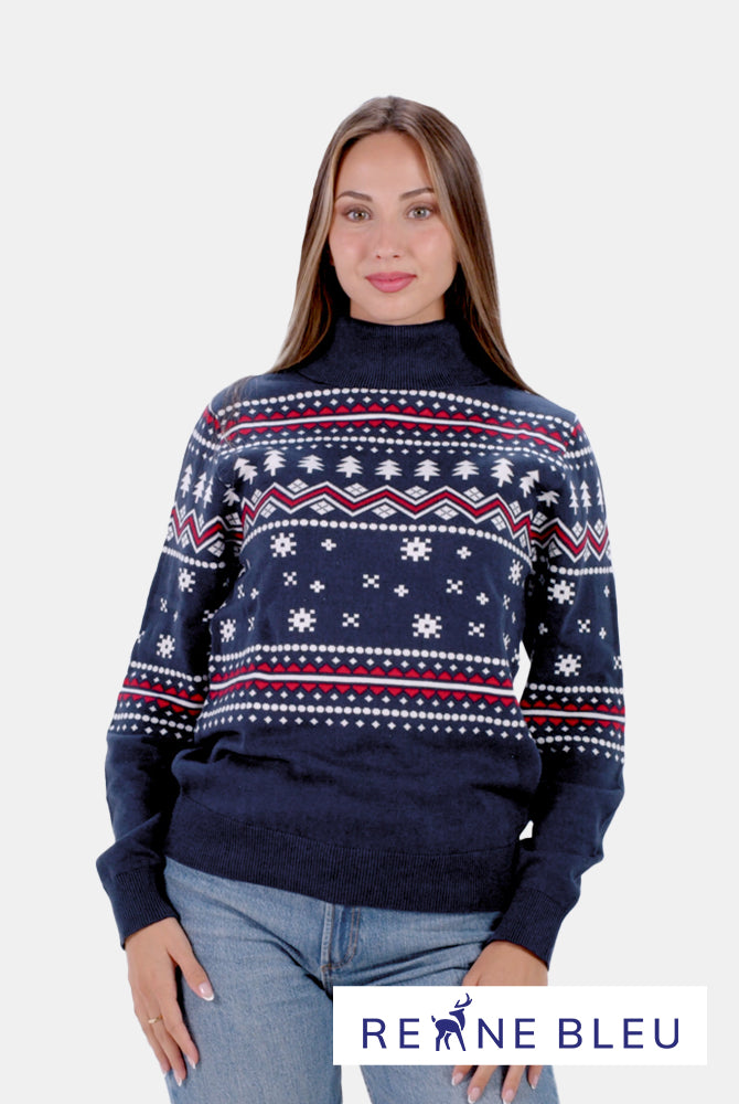Damen Weihnachtspullover aus Bio-Baumwolle Coldberry