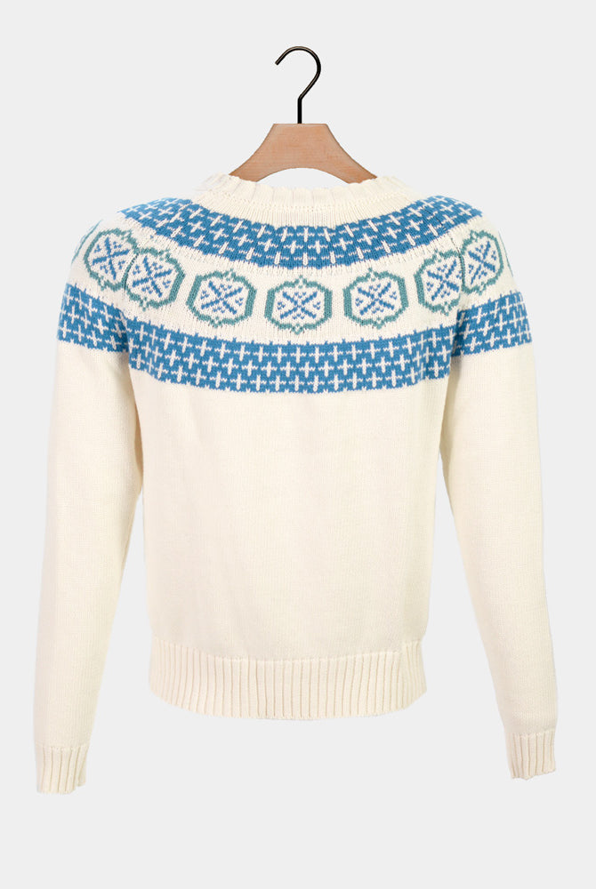 Baumwolle Damen Weihnachtspullover aus Bio-"Glacier"
