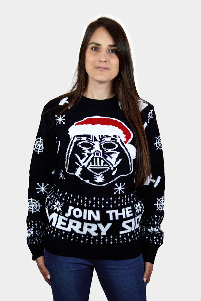Damen Weihnachtspullover Join The Merry Side Damen