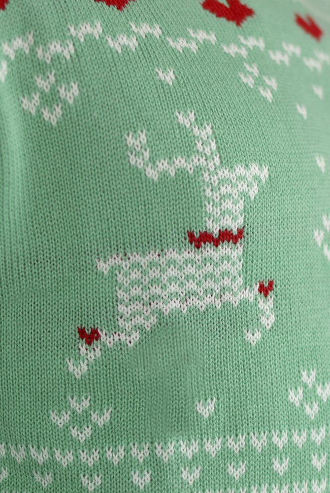 Familien Weihnachtspullover "Sweet Christmas" Grün
