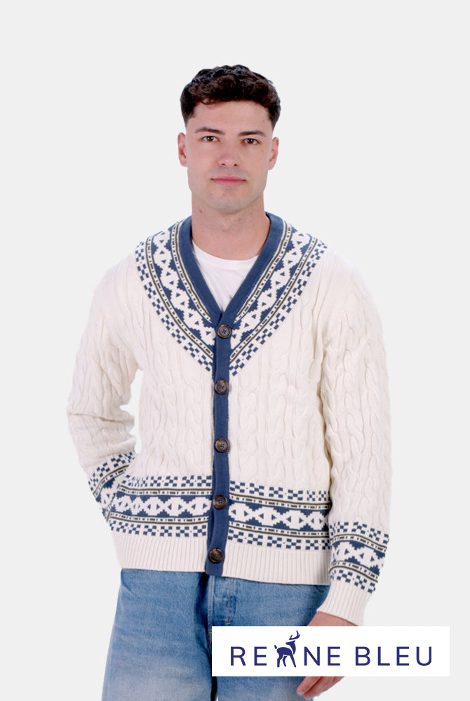 Herren Cardigan aus Bio-Baumwolle Cottage