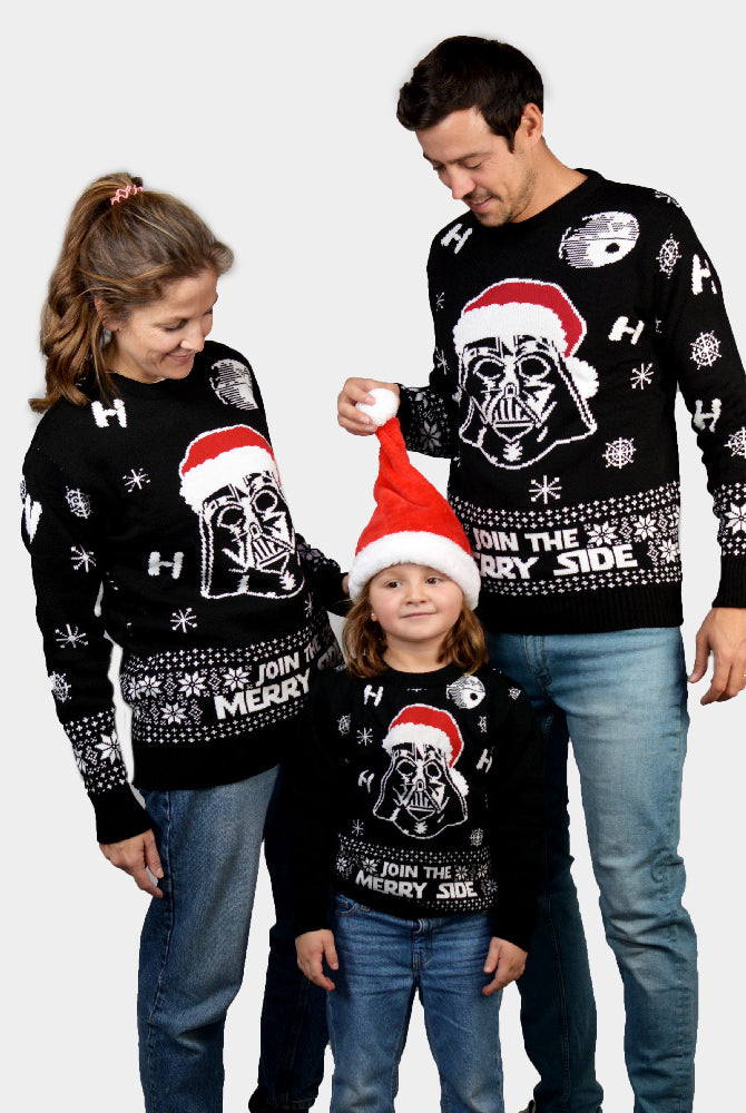 Kinder Weihnachtspullover Join The Merry Side Familien