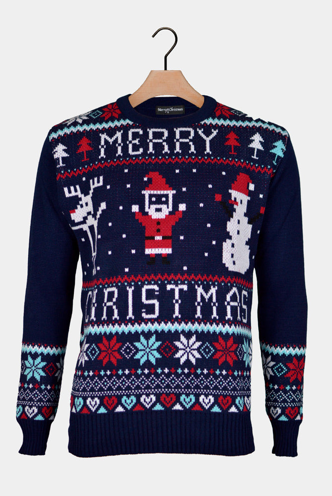 Weihnachtspullover Herren Merry Christmas