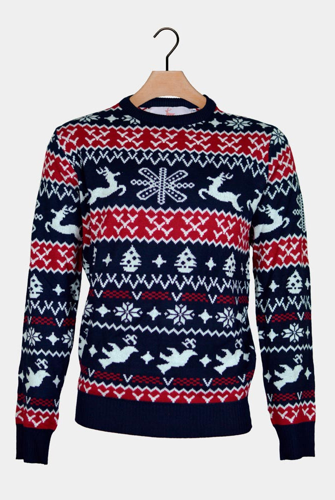 Weihnachtspullover Paare Rentieren Weihnachtsmotiven