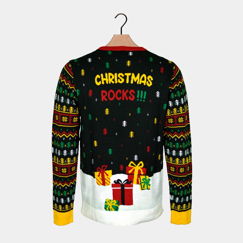 Weihnachtspullover Rocker-Santa