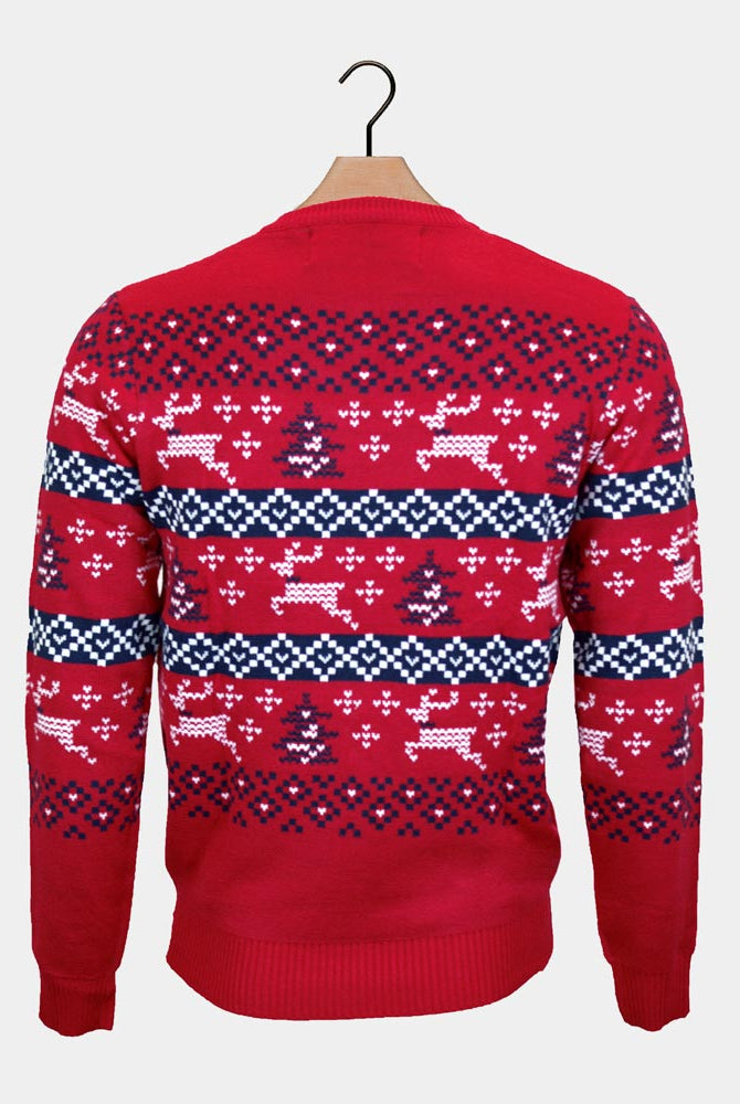Weihnachtspullover Rot Canada Kinder