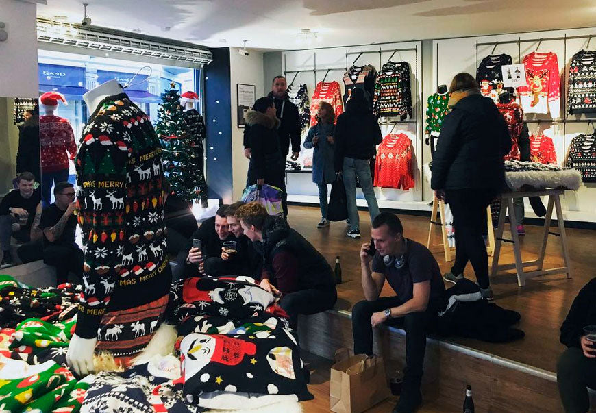 Weihnachtspullover Geschafte Unternehmen