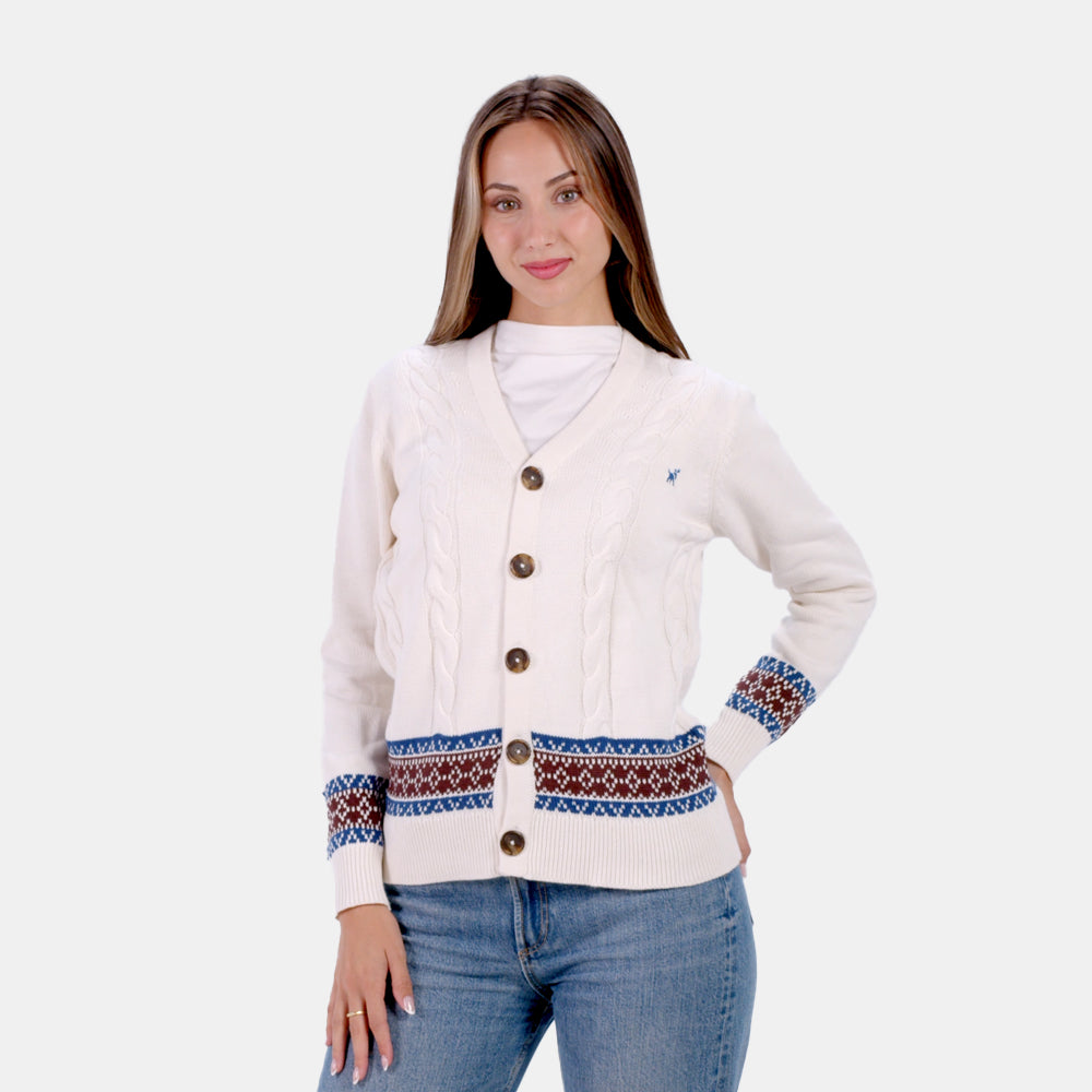 Cardigan für Paare aus Bio-Baumwolle Alpine Damen
