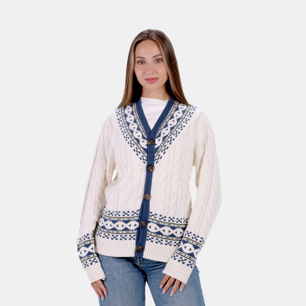 Cardigan für Paare aus Bio-Baumwolle Cottage Damen

