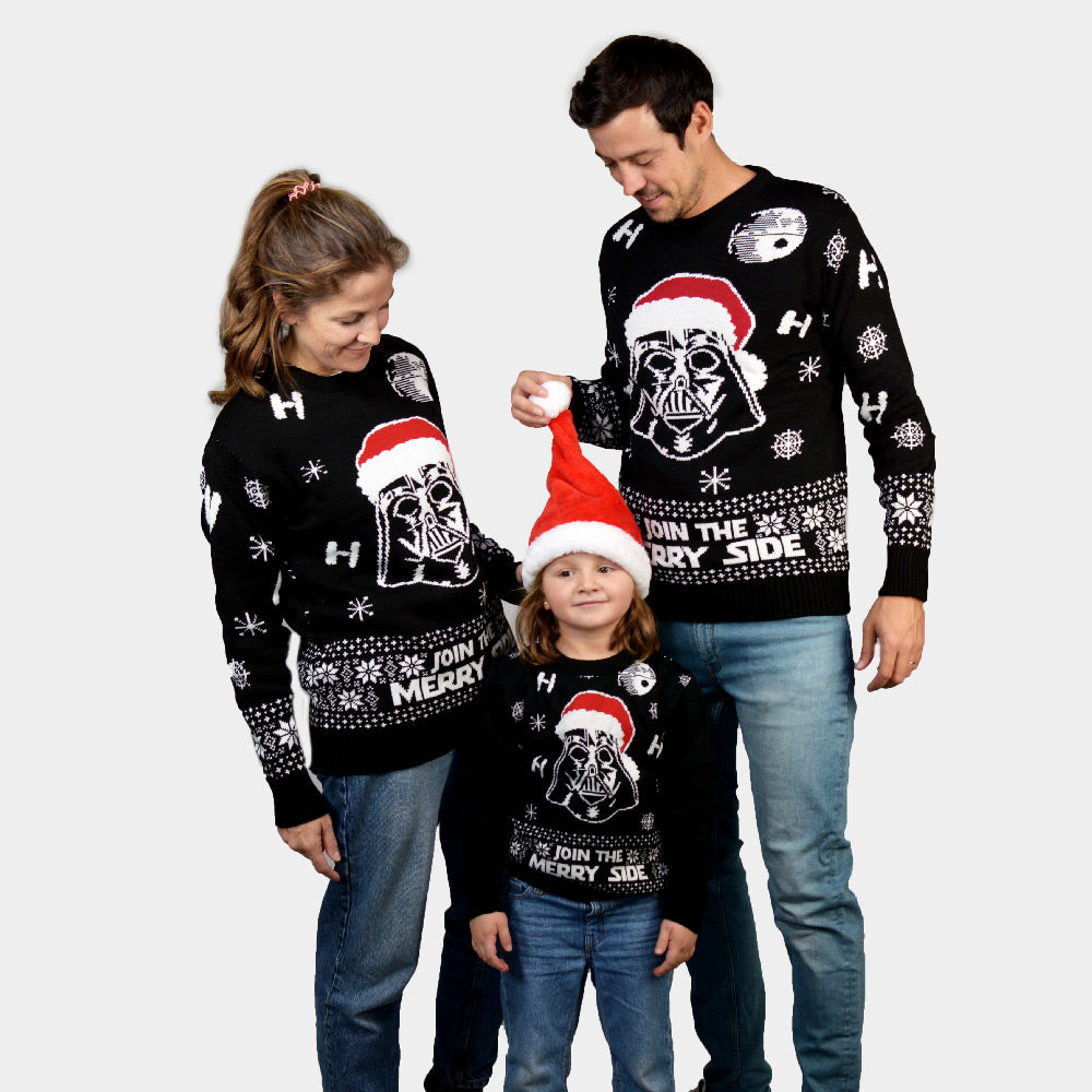 Familien Weihnachtspullover Join The Merry Side
