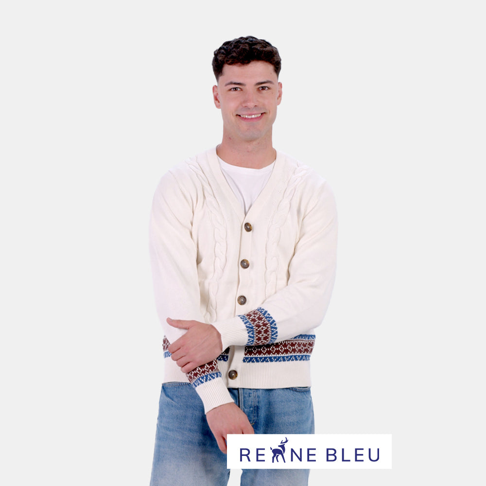 Herren Cardigan aus Bio-Baumwolle Alpine
