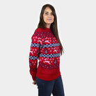 Kinder Weihnachtspullover Rot Canada Damen
