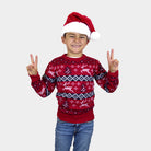 Kinder Weihnachtspullover Rot Canada
