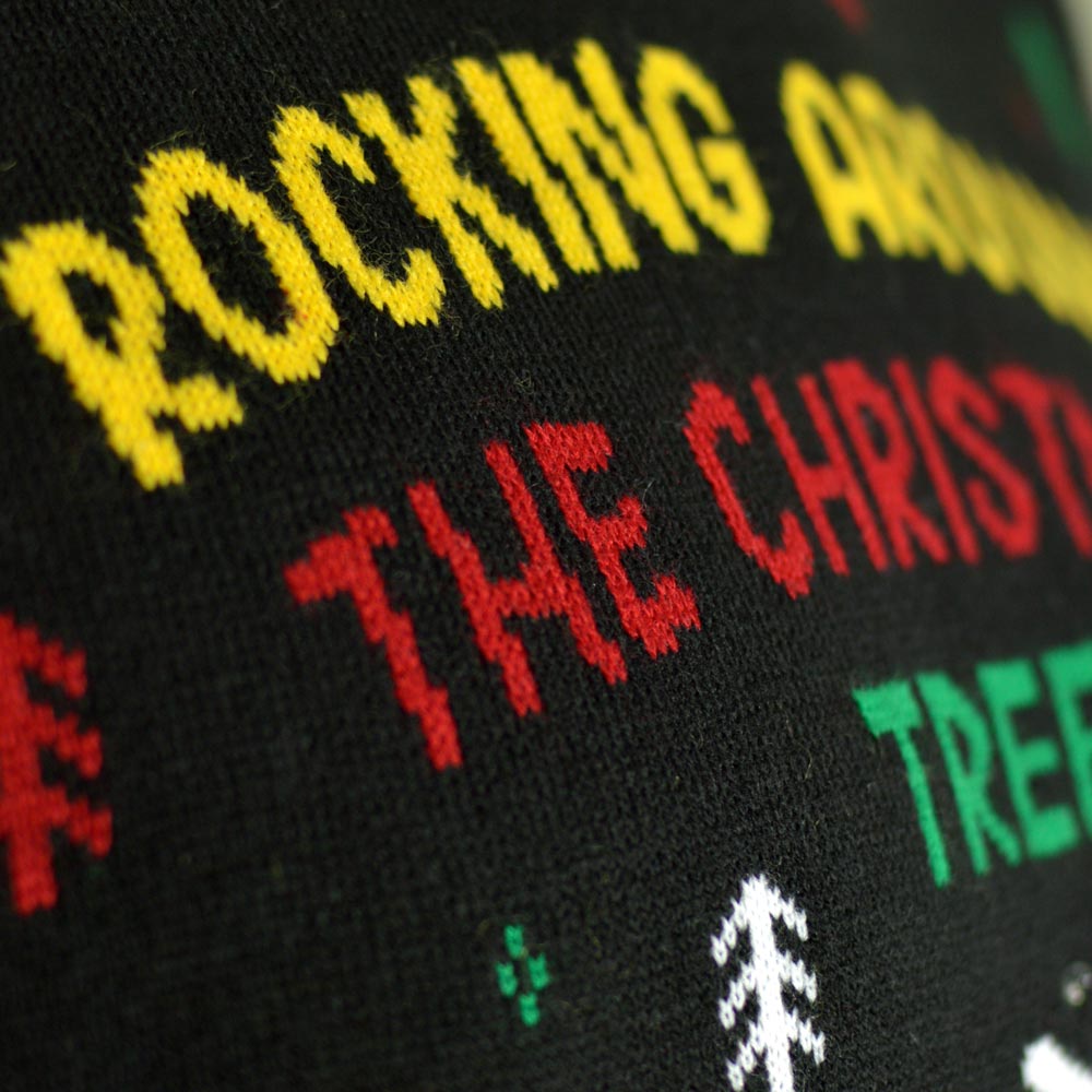 Weihnachtspullover für Paare LED Rocker-Santa
