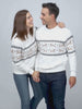 Damen und Herren Weihnachtspullover Elegant Weiß "Alaska"
