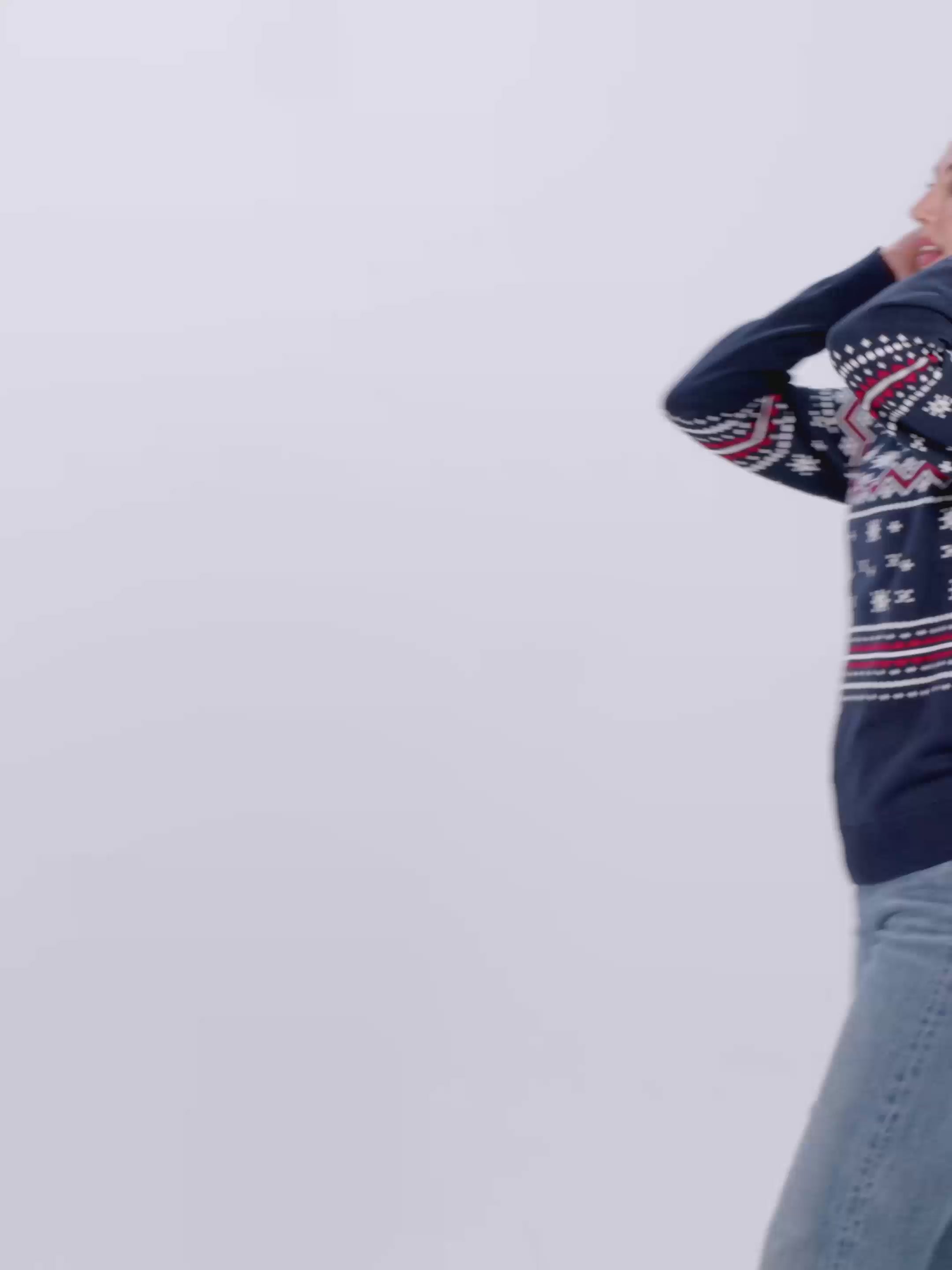 Damen und Herren Weihnachtspullover aus Bio-Baumwolle Coldberry