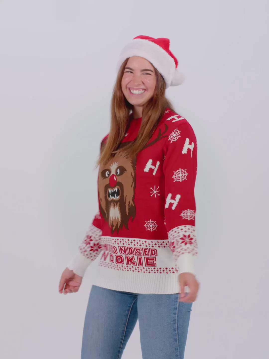 damen und Herren Weihnachtspullover Wookiee
