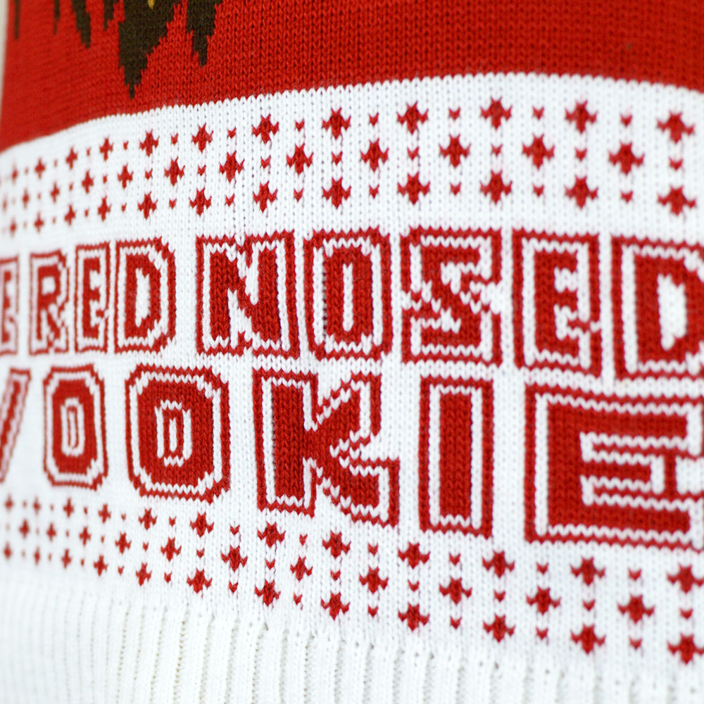 Rot Damen Weihnachtspullover Wookiee
