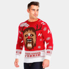Rot Herren Weihnachtspullover Wookiee
