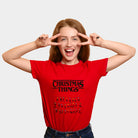 Weihnachts T-shirt in Rot für Damen  Christmas Things

