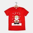 Weihnachts T-shirt in Rot für Damen und Herren mit Weihnachtsmann
