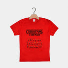Weihnachts T-shirt in Rot für Kinder - Christmas Things