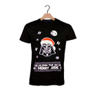 Weihnachts T-shirt in Schwarz für Damen und Herren Join the Merry Side
