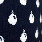 Weihnachtspullover Blau Damen Rentieren und Schneeflocken
