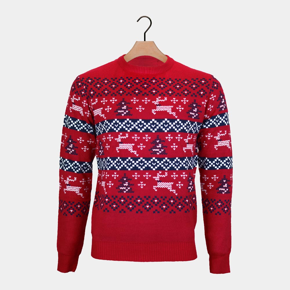 Weihnachtspullover Damen Rot Canada
