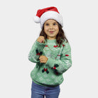 Weihnachtspullover Grün "Sweet Christmas" Kinder 
