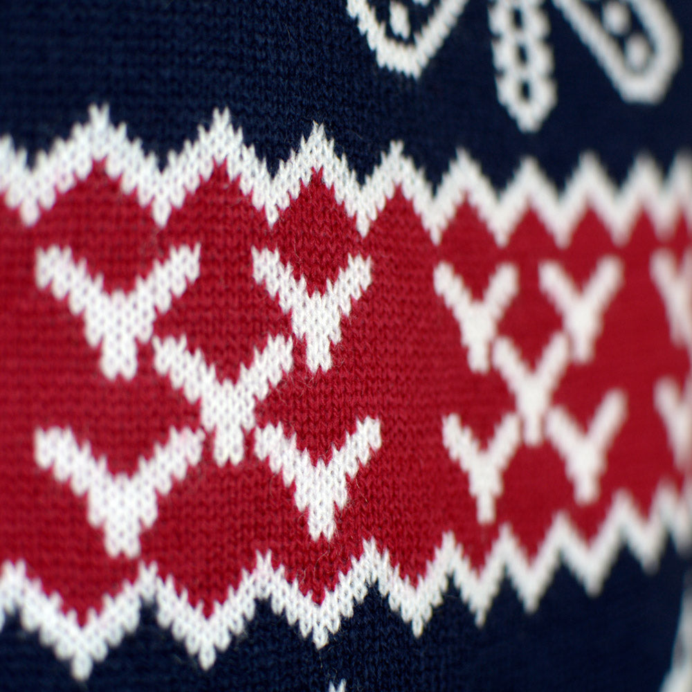 Herren Weihnachtspullover mit Rentieren Weihnachtsmotiven
