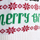 Weihnachtspullover für Paare Blau Weihnachtsmann und Rudolf
