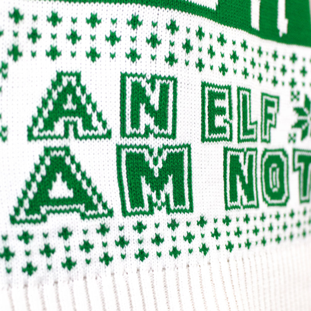 Weihnachtspullover I am Not an Elf Damen 
