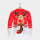 Weihnachtspullover Kinder Rot Rudolf mit Schal
