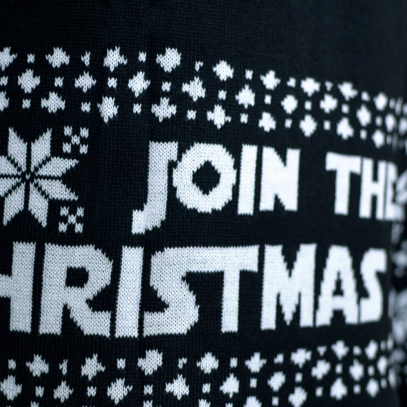 Weihnachtspullover mit LED – Join the Christmas Side
