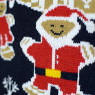 Weihnachtspullover Paare mit LED Lebkuchenhaus

