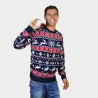 Weihnachtspullover für Paare mit Rentieren und Weihnachtsmotiven Herren

