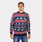 Weihnachtspullover mit Rentieren und Weihnachtsmotiven Herren 

