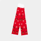 Unisex-Weihnachtssocken Rot mit Rentier Rudolph

