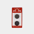 Zusatzpack mit 2 Lithium-Knopfzellen für Weihnachtspullover mit LED
